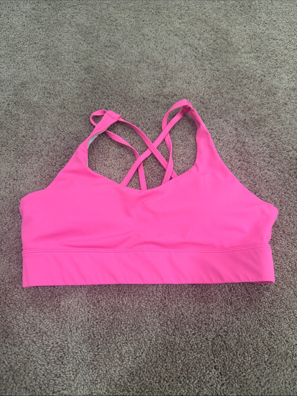 ZYIA Bright Pink Crisscross Sports Bra